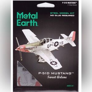 NEW Metal Earth 3D Metal Model Kit - P-51D Mustang "Sweet Arlene"